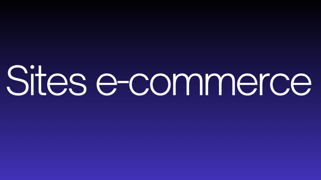 sites e-commerce