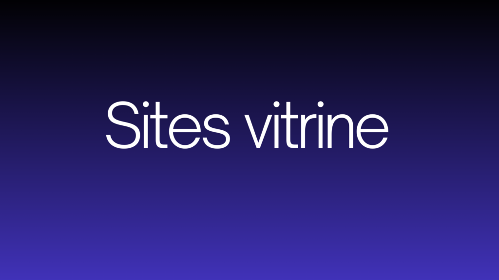 sites vitrine