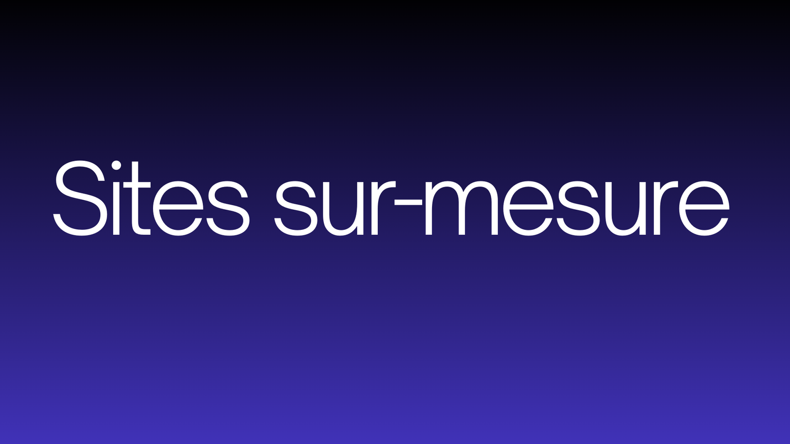 sites sur-mesure